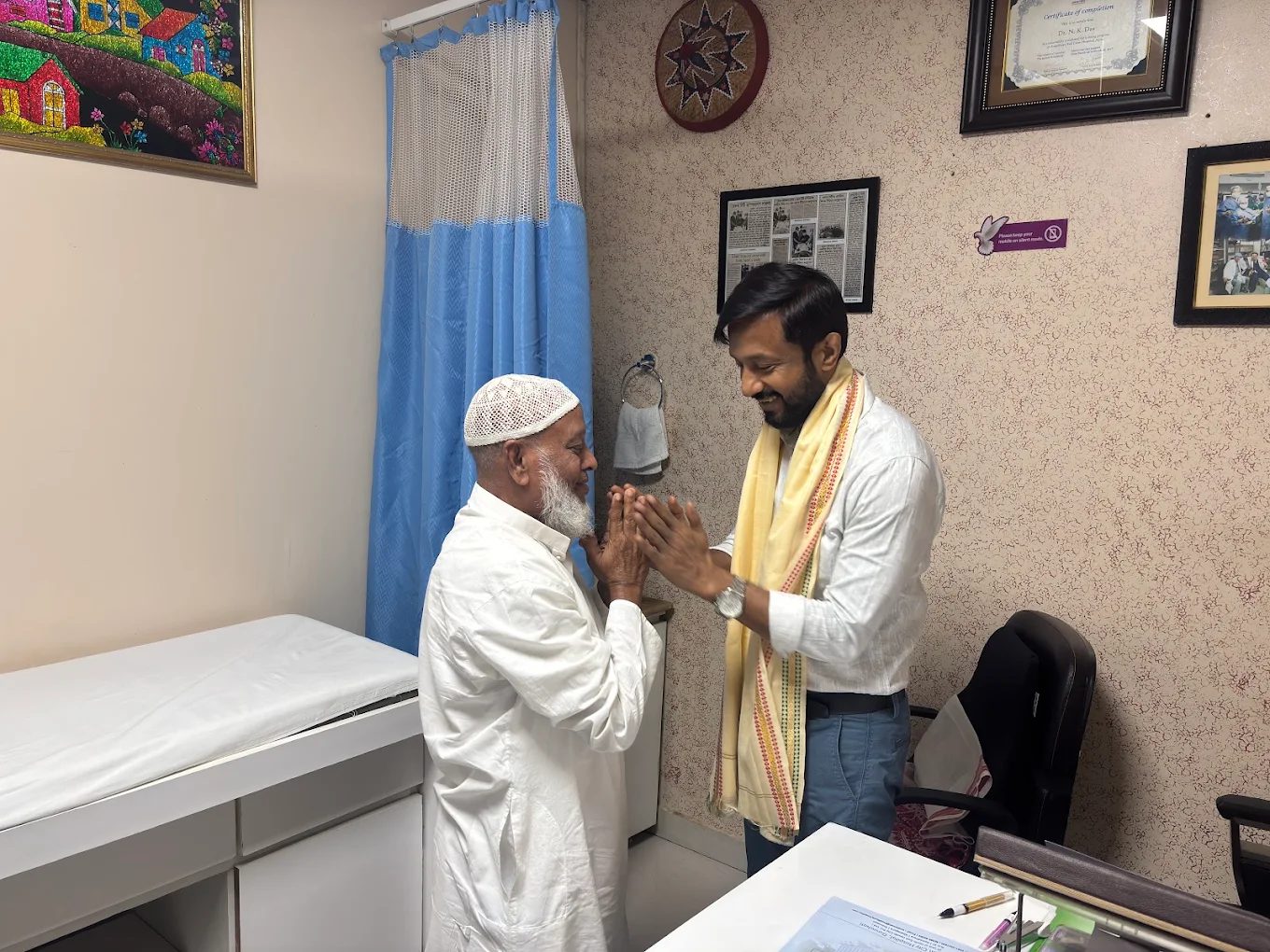 Dr. N.K. Das with Patients Image