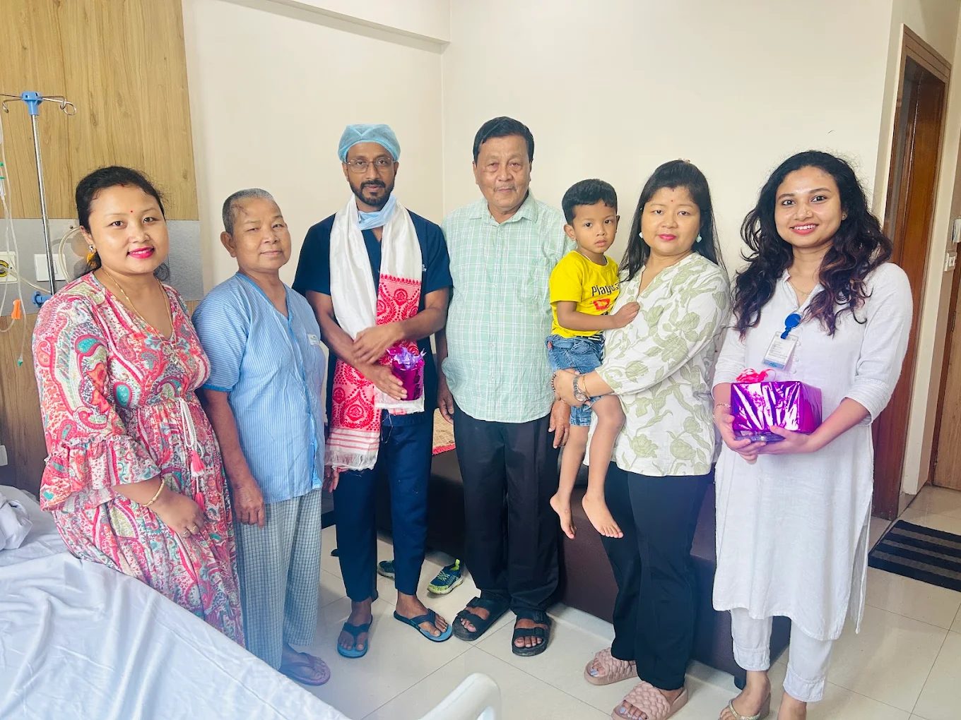 Dr. N.K. Das with Patients Image